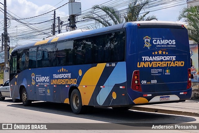 Ouro Negro Transportes e Turismo ON-009 na cidade de Campos dos Goytacazes, Rio de Janeiro, Brasil, por Anderson Pessanha. ID da foto: 11909409.