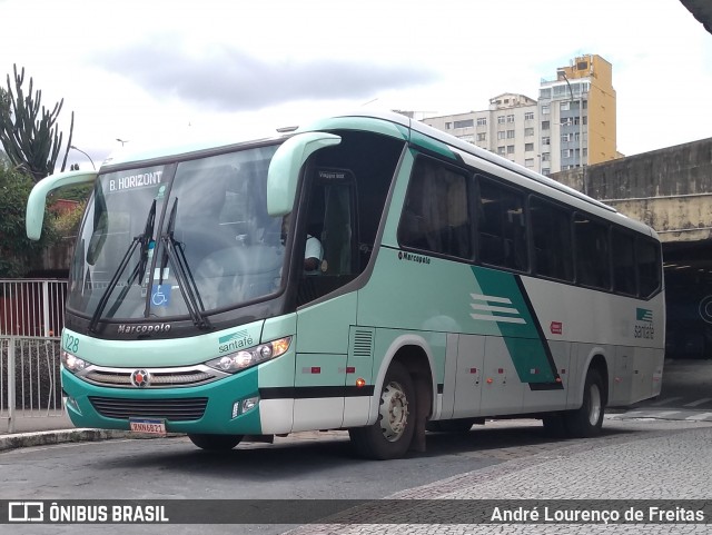 Santa Fé Transportes 128 na cidade de Belo Horizonte, Minas Gerais, Brasil, por André Lourenço de Freitas. ID da foto: 11910710.