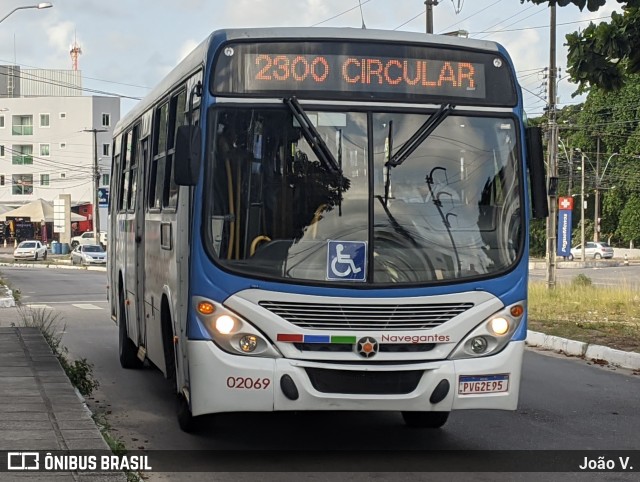 Consórcio Navegantes - 02 > Viação São Jorge > Transurb Transporte Urbano 02069 na cidade de João Pessoa, Paraíba, Brasil, por João V.. ID da foto: 11910972.