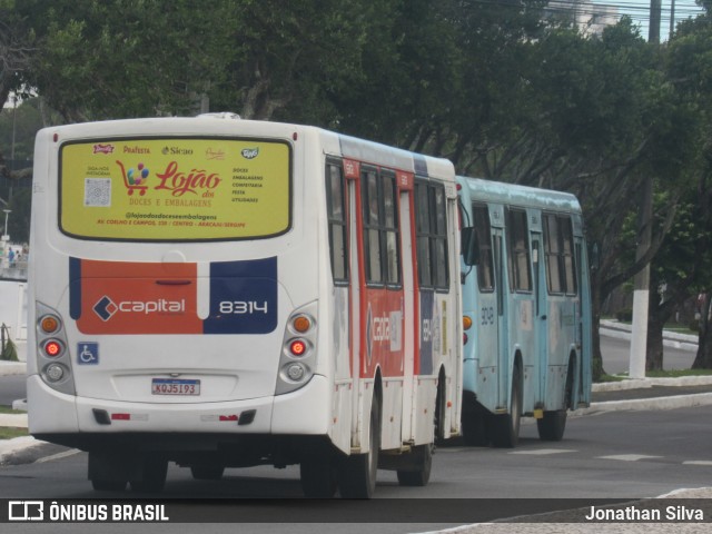 Capital Transportes 8314 na cidade de Aracaju, Sergipe, Brasil, por Jonathan Silva. ID da foto: 11909948.