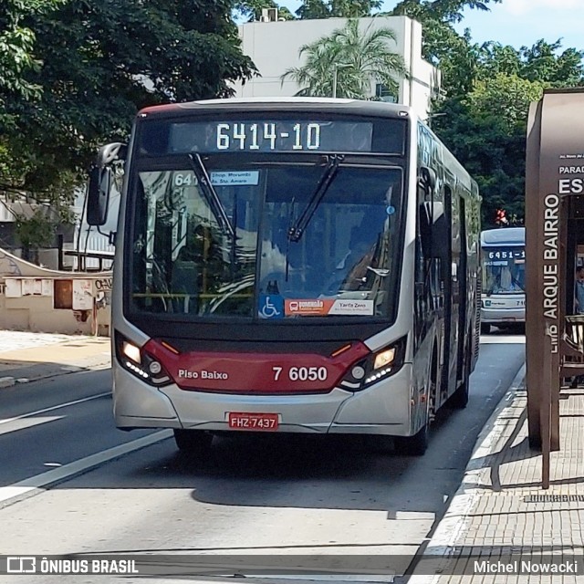 Viação Gatusa Transportes Urbanos 7 6050 na cidade de São Paulo, São Paulo, Brasil, por Michel Nowacki. ID da foto: 11911187.