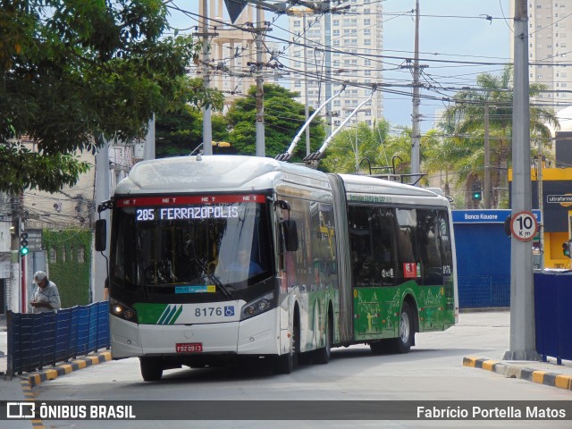 Next Mobilidade - ABC Sistema de Transporte 8176 na cidade de Santo André, São Paulo, Brasil, por Fabrício Portella Matos. ID da foto: 11933385.