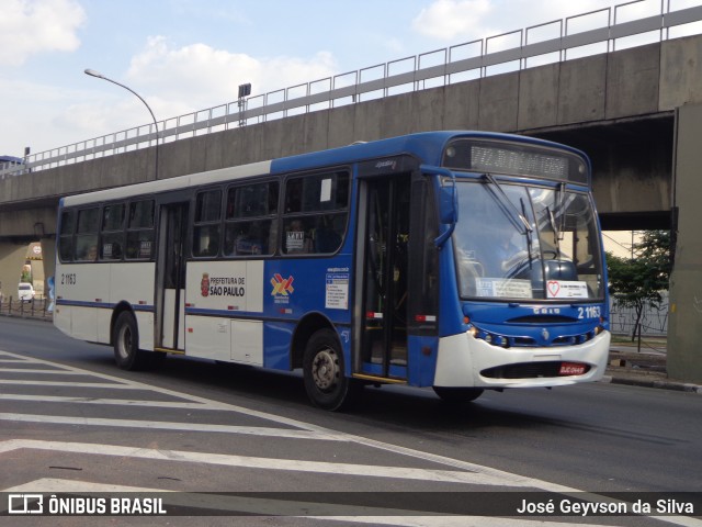 Sambaíba Transportes Urbanos 2 1163 na cidade de São Paulo, São Paulo, Brasil, por José Geyvson da Silva. ID da foto: 11933691.