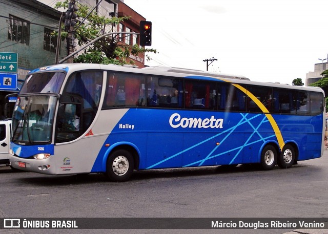 Viação Cometa 7636 na cidade de São Paulo, São Paulo, Brasil, por Márcio Douglas Ribeiro Venino. ID da foto: 11933675.