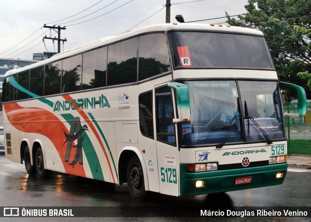 Empresa de Transportes Andorinha 5129 na cidade de São Paulo, São Paulo, Brasil, por Márcio Douglas Ribeiro Venino. ID da foto: 11933785.