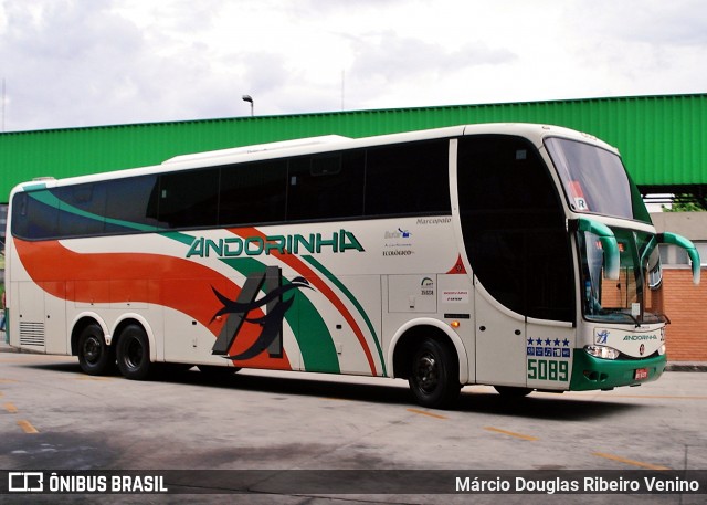 Empresa de Transportes Andorinha 5089 na cidade de São Paulo, São Paulo, Brasil, por Márcio Douglas Ribeiro Venino. ID da foto: 11933745.