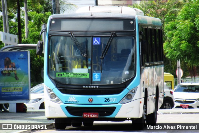 Maraponga Transportes 26901 na cidade de Fortaleza, Ceará, Brasil, por Marcio Alves Pimentel. ID da foto: 11933091.