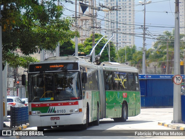 Next Mobilidade - ABC Sistema de Transporte 8103 na cidade de Santo André, São Paulo, Brasil, por Fabrício Portella Matos. ID da foto: 11933473.