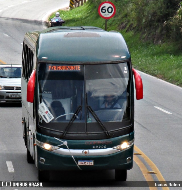 Companhia Coordenadas de Transportes 40200 na cidade de Santos Dumont, Minas Gerais, Brasil, por Isaias Ralen. ID da foto: 11931701.