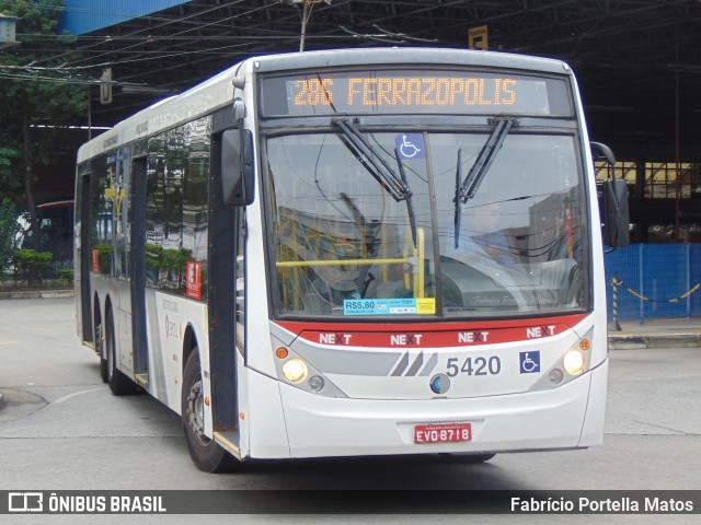 Next Mobilidade - ABC Sistema de Transporte 5420 na cidade de Santo André, São Paulo, Brasil, por Fabrício Portella Matos. ID da foto: 11933558.