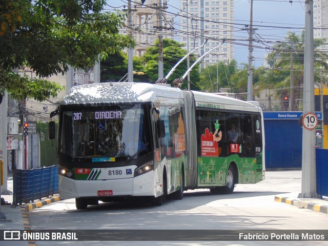 Next Mobilidade - ABC Sistema de Transporte 8180 na cidade de Santo André, São Paulo, Brasil, por Fabrício Portella Matos. ID da foto: 11933391.