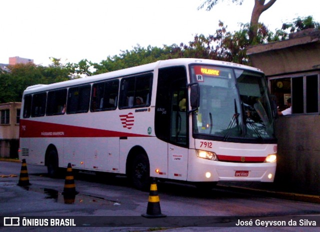 Empresa de Ônibus Pássaro Marron 7912 na cidade de São Paulo, São Paulo, Brasil, por José Geyvson da Silva. ID da foto: 11933546.