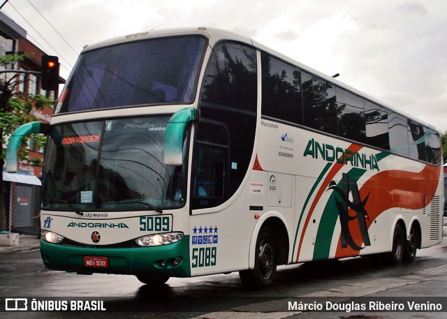 Empresa de Transportes Andorinha 5089 na cidade de São Paulo, São Paulo, Brasil, por Márcio Douglas Ribeiro Venino. ID da foto: 11933641.