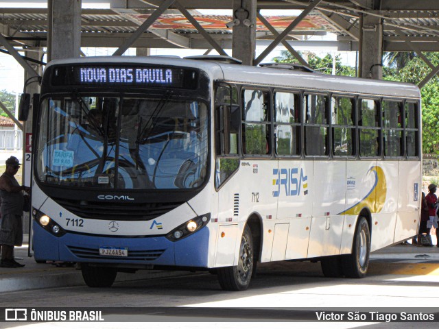 Transportes Metropolitanos Brisa 7112 na cidade de Salvador, Bahia, Brasil, por Victor São Tiago Santos. ID da foto: 11935291.