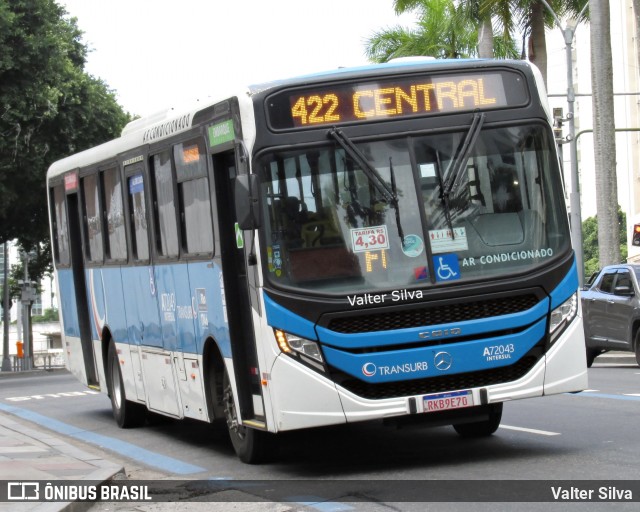 Transurb A72043 na cidade de Rio de Janeiro, Rio de Janeiro, Brasil, por Valter Silva. ID da foto: 11934706.