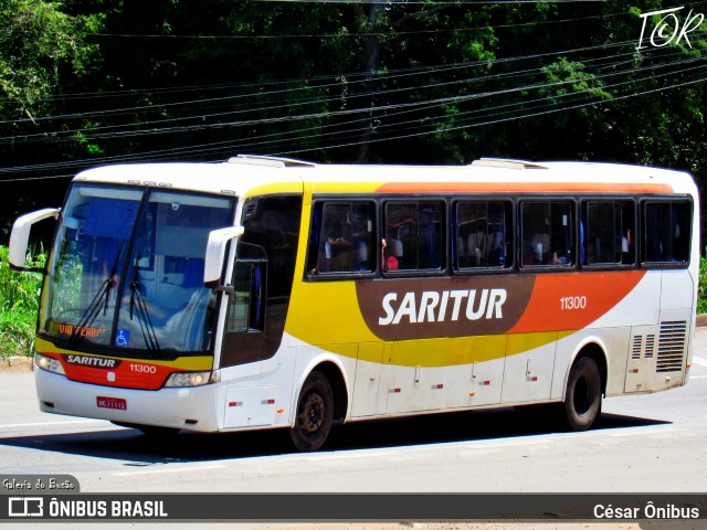Saritur - Santa Rita Transporte Urbano e Rodoviário 11300 na cidade de Sabará, Minas Gerais, Brasil, por César Ônibus. ID da foto: 11935282.