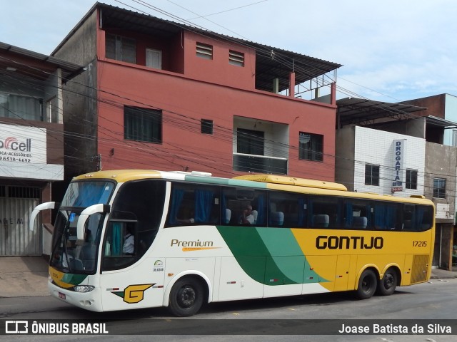 Empresa Gontijo de Transportes 17215 na cidade de Timóteo, Minas Gerais, Brasil, por Joase Batista da Silva. ID da foto: 11934113.