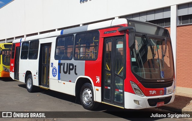 TUPi Transportes Urbanos Piracicaba 8643 na cidade de Piracicaba, São Paulo, Brasil, por Juliano Sgrigneiro. ID da foto: 11934926.