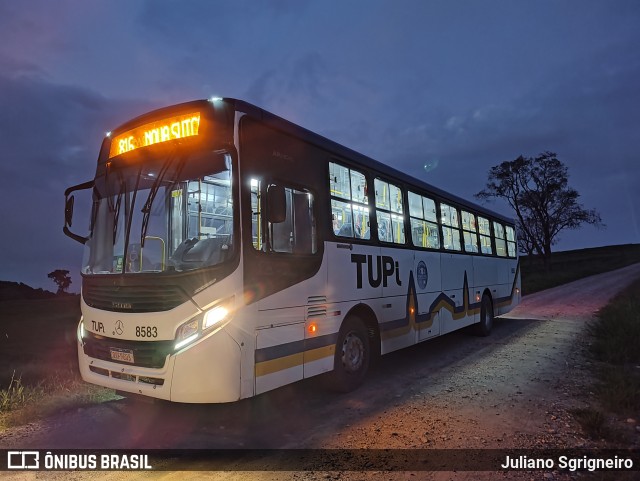 TUPi Transportes Urbanos Piracicaba 8583 na cidade de Piracicaba, São Paulo, Brasil, por Juliano Sgrigneiro. ID da foto: 11933796.