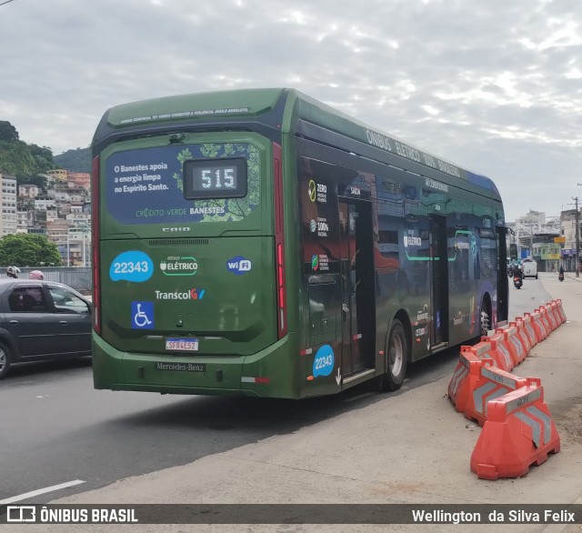 Nova Transporte 22343 na cidade de Vitória, Espírito Santo, Brasil, por Wellington  da Silva Felix. ID da foto: 11936975.