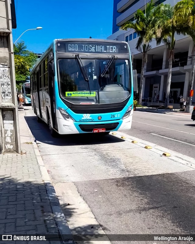 Maraponga Transportes 26431 na cidade de Fortaleza, Ceará, Brasil, por Wellington Araújo. ID da foto: 11937512.