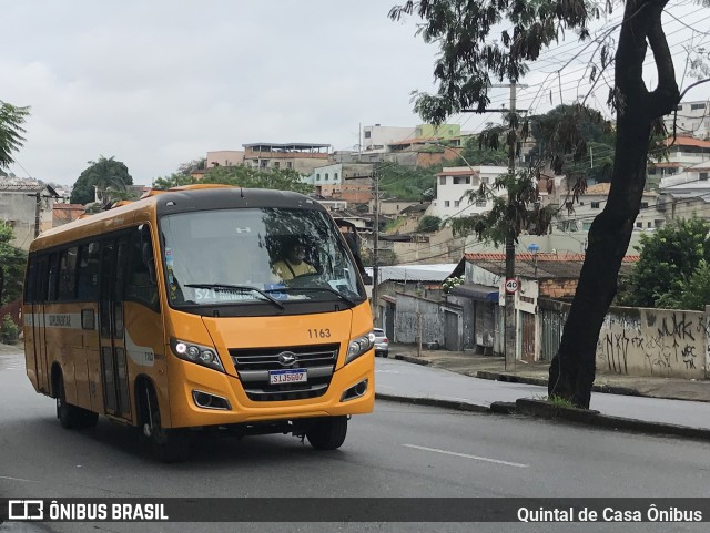 Transporte Suplementar de Belo Horizonte 1163 na cidade de Belo Horizonte, Minas Gerais, Brasil, por Quintal de Casa Ônibus. ID da foto: 11937599.
