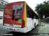 Coletivo Transportes 3705 na cidade de Caruaru, Pernambuco, Brasil, por Marcos Rogerio. ID da foto: :id.