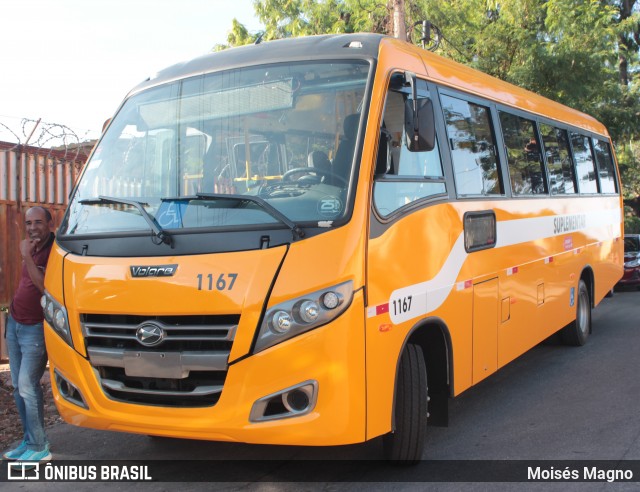 Transporte Suplementar de Belo Horizonte 1167 na cidade de Belo Horizonte, Minas Gerais, Brasil, por Moisés Magno. ID da foto: 11940320.