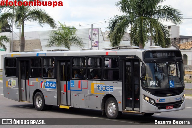 Auto Ônibus São João 13026 na cidade de Feira de Santana, Bahia, Brasil, por Bezerra Bezerra. ID da foto: 11940456.