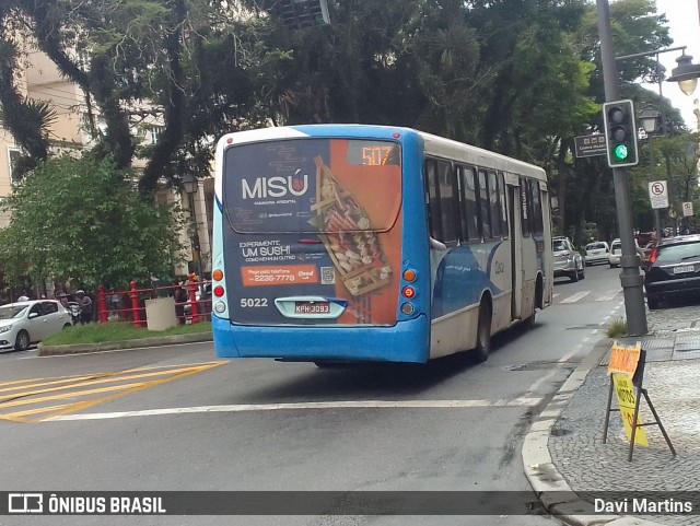 Viação Cascatinha 5022 na cidade de Petrópolis, Rio de Janeiro, Brasil, por Davi Martins. ID da foto: 11939968.