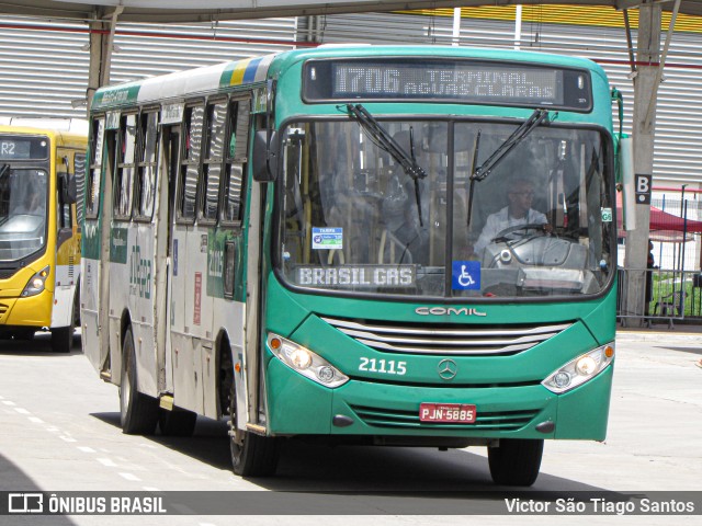 OT Trans - Ótima Salvador Transportes 21115 na cidade de Salvador, Bahia, Brasil, por Victor São Tiago Santos. ID da foto: 11939292.