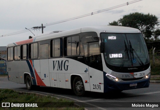 VMG - Viação Minas Gerais 2131 na cidade de Sete Lagoas, Minas Gerais, Brasil, por Moisés Magno. ID da foto: 11940786.