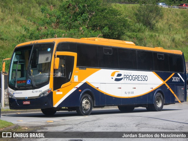 Viação Progresso 30301 na cidade de Petrópolis, Rio de Janeiro, Brasil, por Jordan Santos do Nascimento. ID da foto: 11942234.