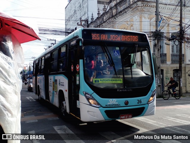 Maraponga Transportes 26417 na cidade de Fortaleza, Ceará, Brasil, por Matheus Da Mata Santos. ID da foto: 11943425.