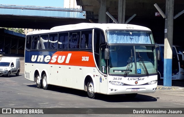 Unesul de Transportes 3638 na cidade de Porto Alegre, Rio Grande do Sul, Brasil, por David Verissimo Jsauro. ID da foto: 11941703.