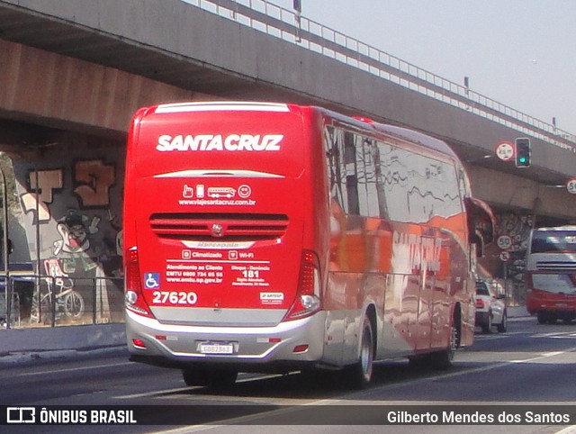 Viação Santa Cruz 27620 na cidade de São Paulo, São Paulo, Brasil, por Gilberto Mendes dos Santos. ID da foto: 11941311.