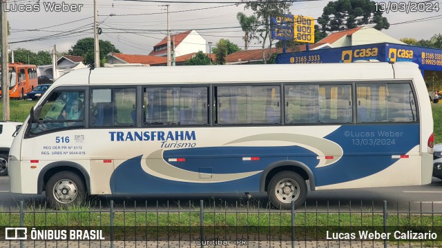 Transfrahm Transporte 516 na cidade de Curitiba, Paraná, Brasil, por Lucas Weber Calizario. ID da foto: 11942438.