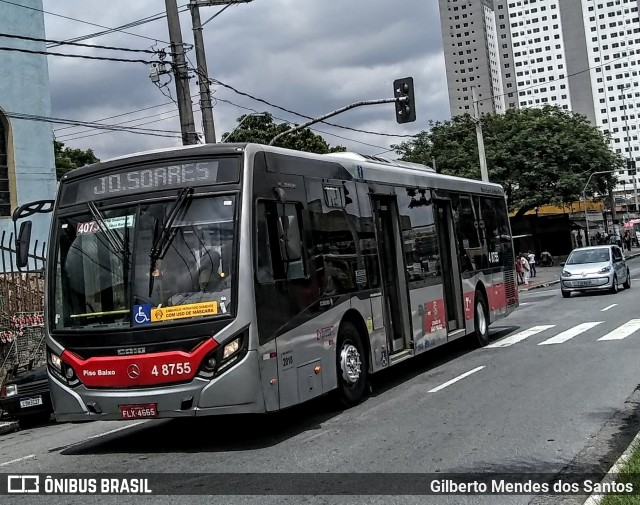 Express Transportes Urbanos Ltda 4 8755 na cidade de São Paulo, São Paulo, Brasil, por Gilberto Mendes dos Santos. ID da foto: 11941285.