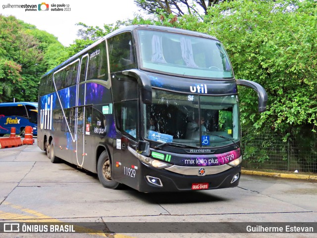 UTIL - União Transporte Interestadual de Luxo 11929 na cidade de São Paulo, São Paulo, Brasil, por Guilherme Estevan. ID da foto: 11943432.