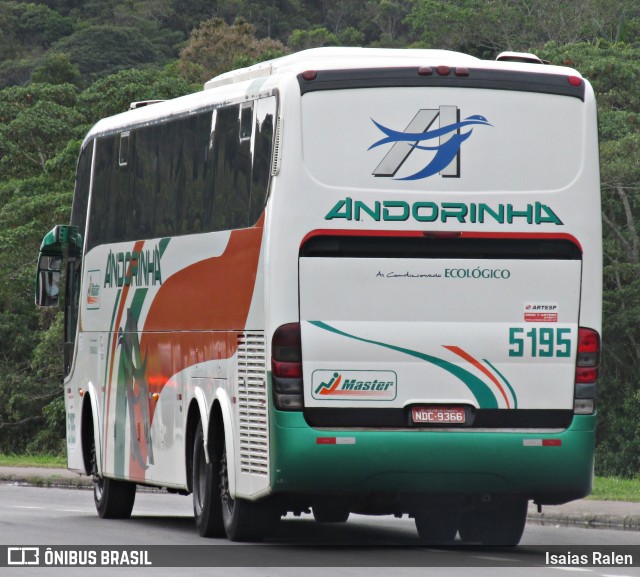 Empresa de Transportes Andorinha 5195 na cidade de Juiz de Fora, Minas Gerais, Brasil, por Isaias Ralen. ID da foto: 11945576.