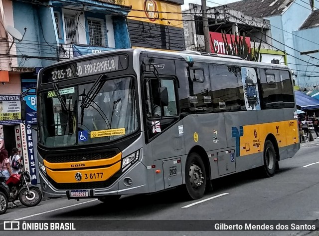 Transunião Transportes 3 6177 na cidade de São Paulo, São Paulo, Brasil, por Gilberto Mendes dos Santos. ID da foto: 11943747.