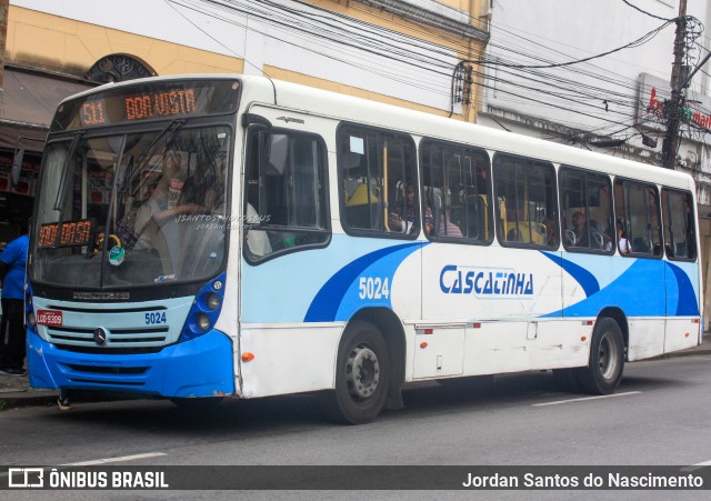 Viação Cascatinha 5024 na cidade de Petrópolis, Rio de Janeiro, Brasil, por Jordan Santos do Nascimento. ID da foto: 11944649.