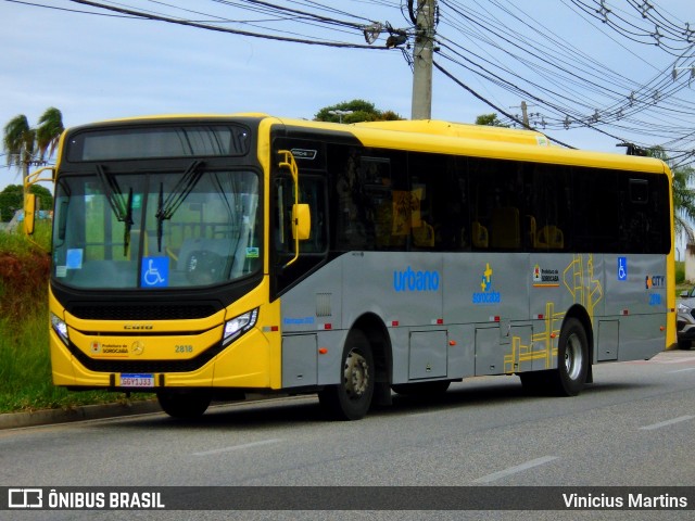 City Transporte Urbano Intermodal Sorocaba 2818 na cidade de Sorocaba, São Paulo, Brasil, por Vinicius Martins. ID da foto: 11945312.