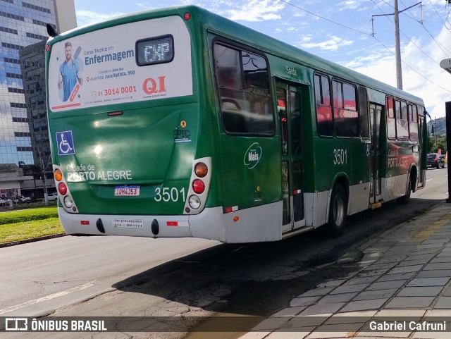 Empresa Gazômetro de Transportes 3501 na cidade de Porto Alegre, Rio Grande do Sul, Brasil, por Gabriel Cafruni. ID da foto: 11946254.