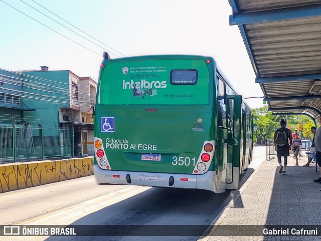 Empresa Gazômetro de Transportes 3501 na cidade de Porto Alegre, Rio Grande do Sul, Brasil, por Gabriel Cafruni. ID da foto: 11946236.