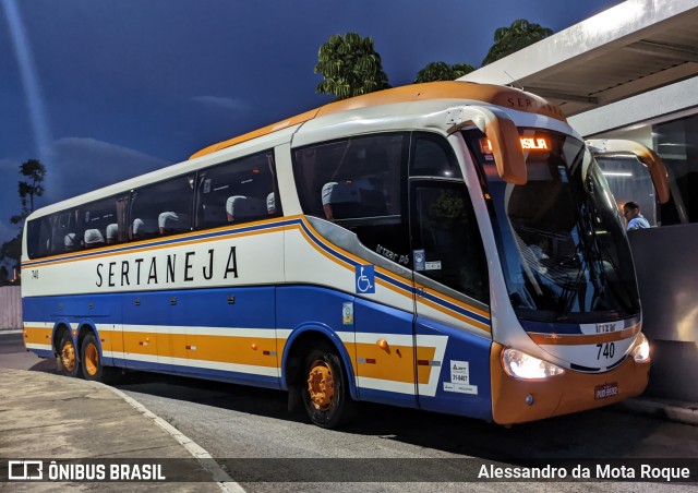Viação Sertaneja 740 na cidade de Brasília, Distrito Federal, Brasil, por Alessandro da Mota Roque. ID da foto: 11947353.