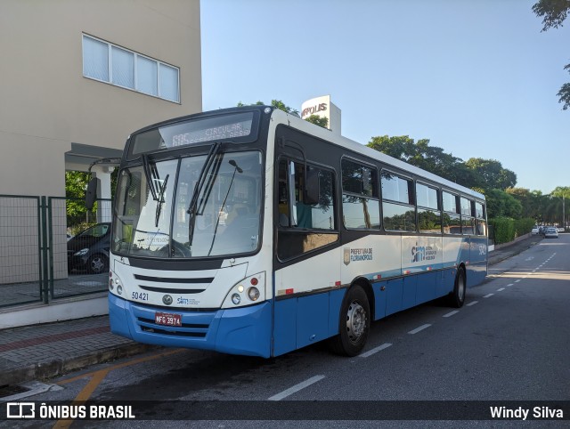 Transol Transportes Coletivos 50421 na cidade de Florianópolis, Santa Catarina, Brasil, por Windy Silva. ID da foto: 11947354.