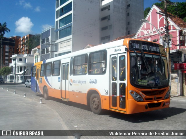 Boa Viagem Transportes 4640 na cidade de Salvador, Bahia, Brasil, por Waldemar Pereira de Freitas Junior. ID da foto: 11950403.