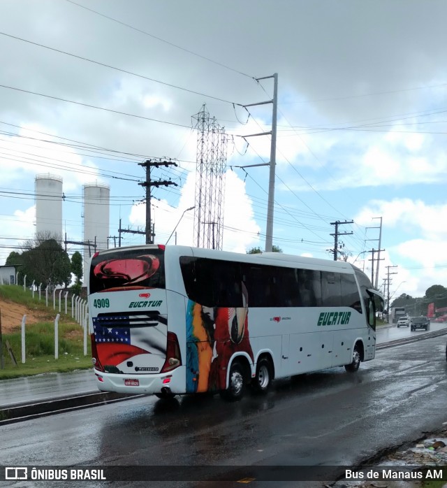 Eucatur - Empresa União Cascavel de Transportes e Turismo 4909 na cidade de Manaus, Amazonas, Brasil, por Bus de Manaus AM. ID da foto: 11949215.