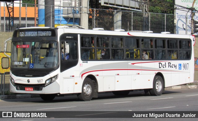 Del Rey Transportes 907 na cidade de Carapicuíba, São Paulo, Brasil, por Juarez Miguel Duarte Junior. ID da foto: 11950009.